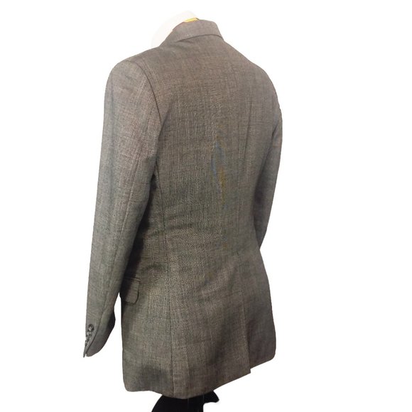 Farah Clothing grey jacket blazer plaid Size 40R - Picture 5 of 9